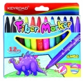 Flamastry Jumbo Keyroad 5mm 12 sztuk