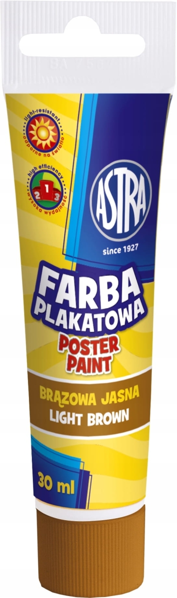 Farba Plakatowa Astra 30ml Brąz Jasna Tuba 