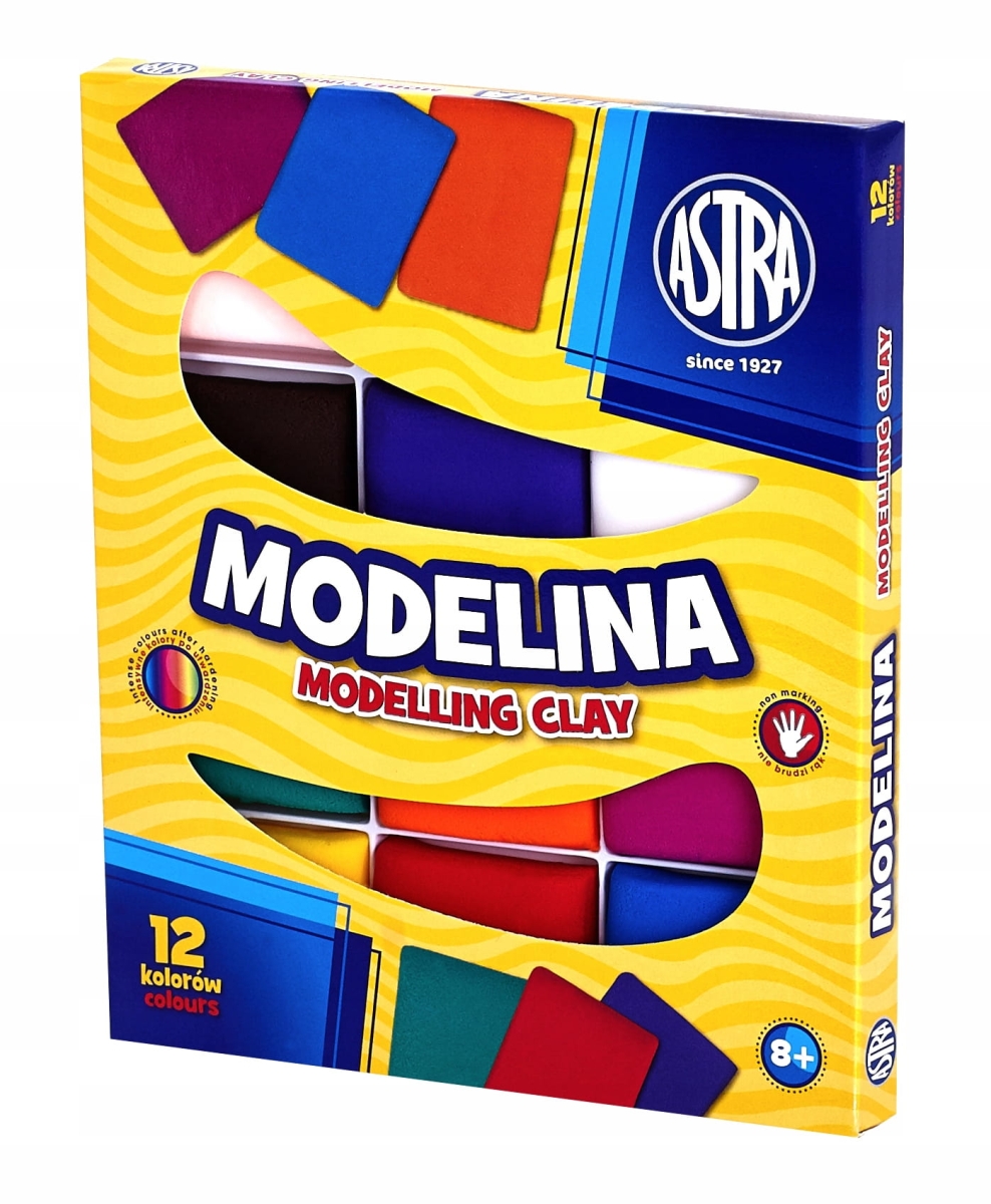 Modelina Astra 12 Kolorów Kwadratowa