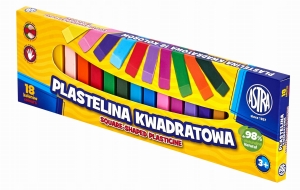 Plastelina Kwadratowa Astra 18 Kolorów  AS83814904
