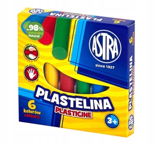 Plastelina Astra 6 Kolorów AS83811905