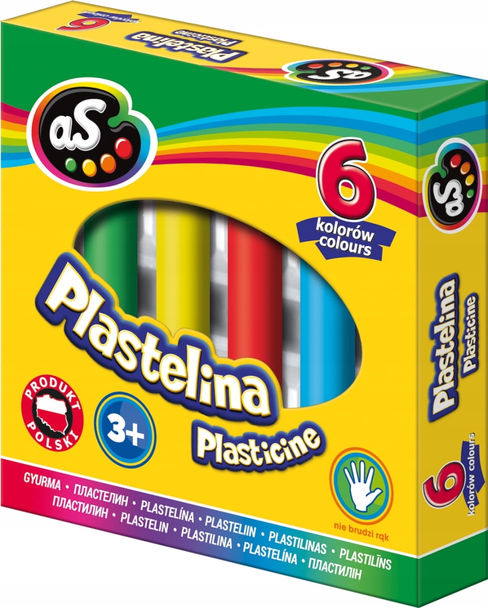 Plastelina AS (Astra) 6 Kolorów AS 303219001