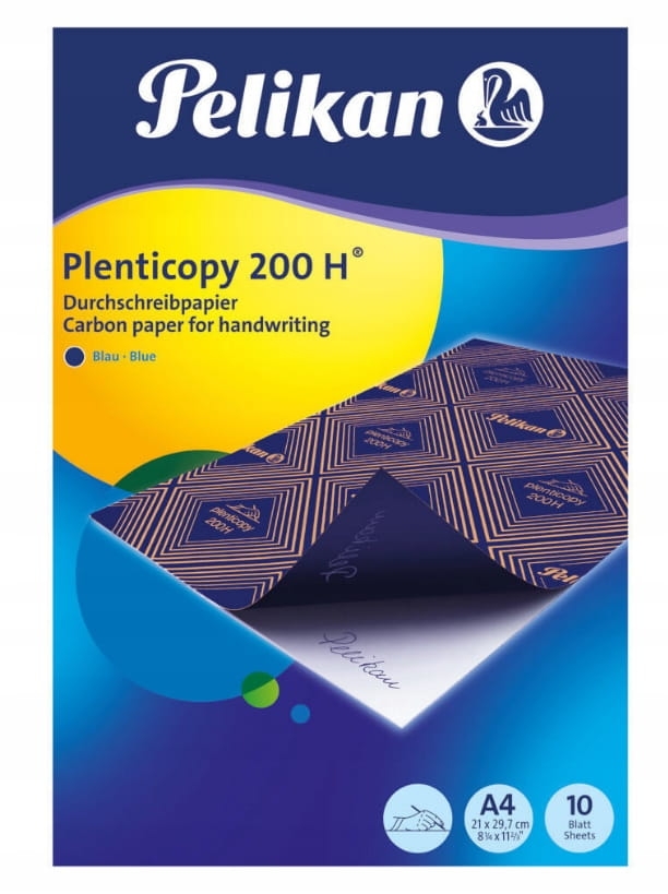 Kalka Ołówkowa A4 Pelikan Niebieska 10 Arkusz