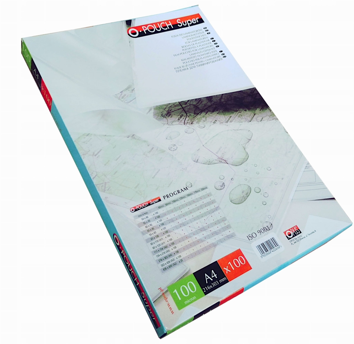 Folia Laminacyjna O-Pouch 100u Super A4 100 sztuk