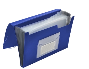 Teczka Harmonijkowa 12 Przegródek Q-Connect Niebieska