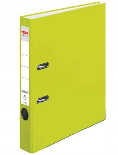 Segregator Herlitz A4 50mm PP Neon Green Q-File