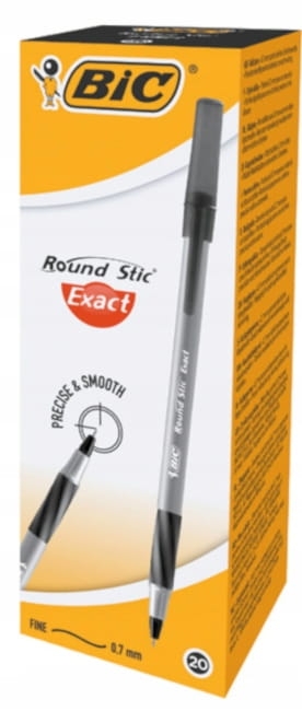 Długopis Bic Round Stic Exact Niebieski 20 Sztuk