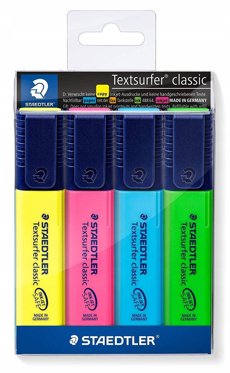 Zakreślacz Staedtler Textsurfer /4szt/ 364-SWP4P