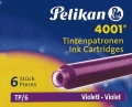 Naboje Pelikan Do Piór Krótkie 6 sztuk Fioletowe