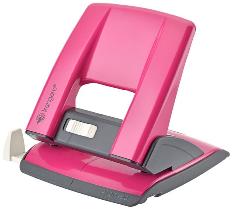 Dziurkacz Kangaro Aion-30 Różowy Do 30 Kartek 