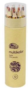 Kredki Wielokolorowe Fiorello Multicolor 12 sztuk TUBA 