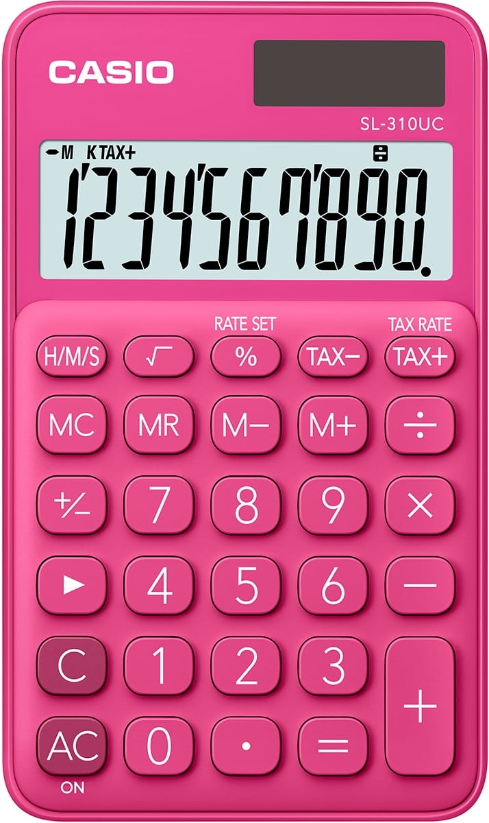 Kalkulator Casio SL-310UC-RD-S Malinowy