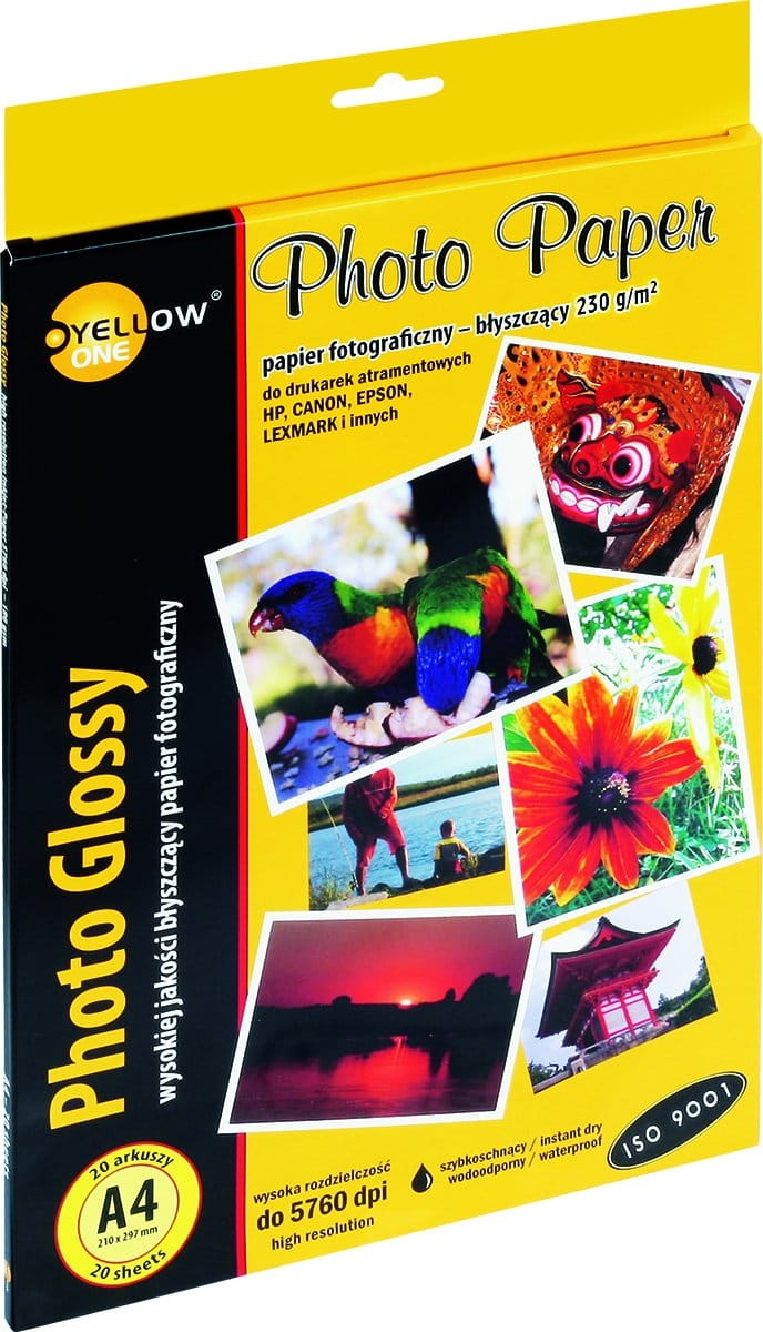 Papier Fotograficzny Błyszczący A4 230g  Yellow One (4G230)