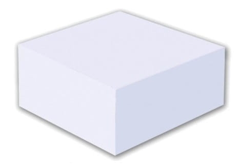 Kostka Klejona Biała Interdruk 85x85x35mm 