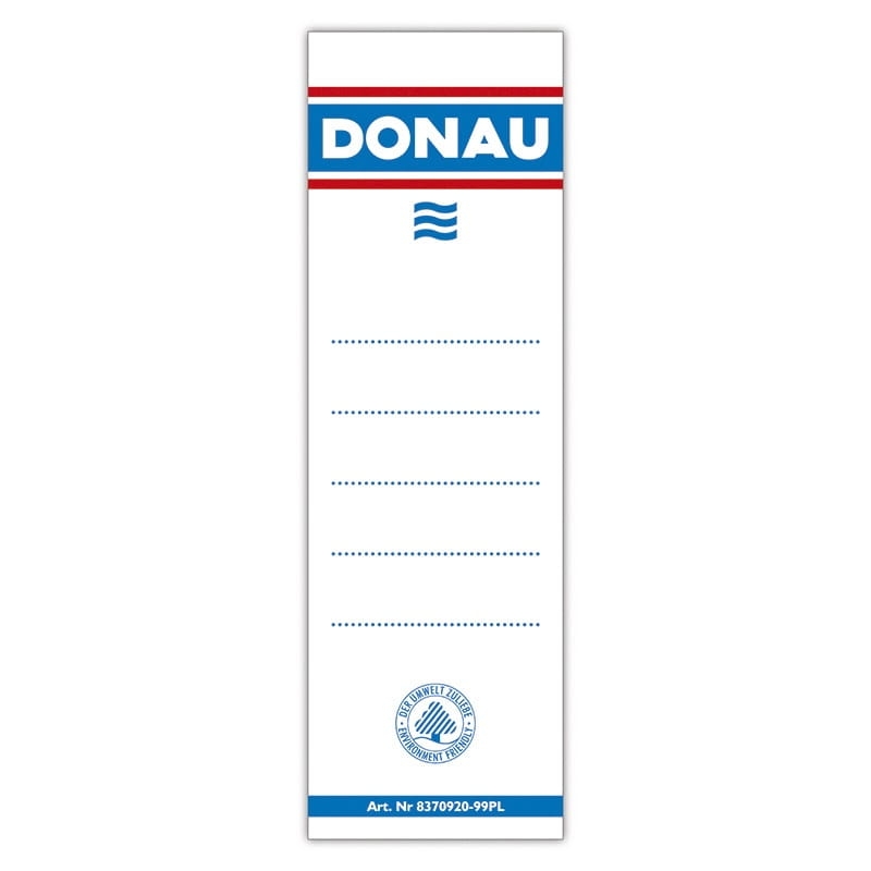 Etykiety Na Segregator Wymienne Donau 7cm 20 sztuk
