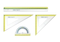 Zestaw Geometryczny Herlitz 4-Części My Pen Limonka