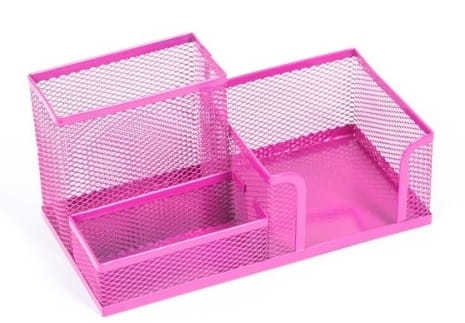 Przybornik Metalowy z Przegródkami Leviatan Różowy