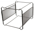 Archiwum Mini Na Teczki Zawieszane Metal Siatka Czarna Q-Connect
