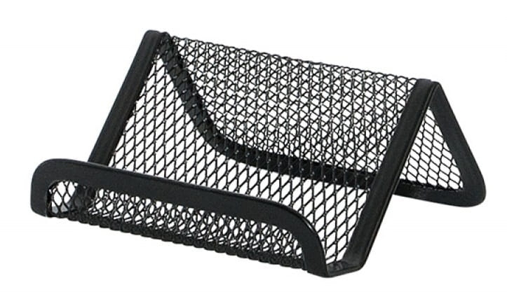 Przybornik Na Wizytówki Metal Czarny EK22507