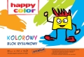 Blok Rysunkowy A4 Kolor 15 Arkuszy Happy Color 80g/m2
