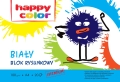 Blok Rysunkowy A4 Biały 20 Arkuszy Happy Color 100g/m2
