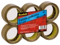 Taśma Pakowa Scotch 371 66m 50mm Brązowa 6 Sztuk
