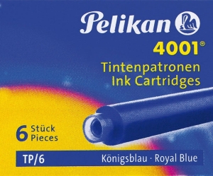 Naboje Pelikan Do Piór Krótkie 6 sztuk Niebieski