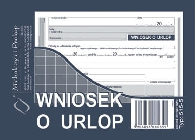 Druk Wniosek O Urlop A6 515-5