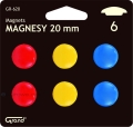 Magnesy Grand Cm-20 6 sztuk Kolorowe