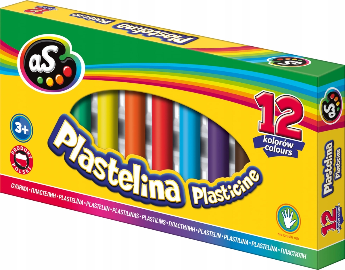 Plastelina AS (Astra) 12 Kolorów AS 303219003