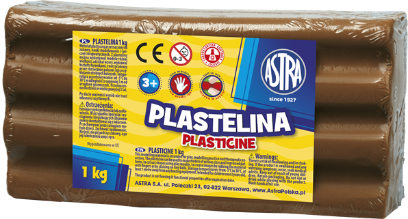 Plastelina 1Kg Brazowa Astra AS303111022