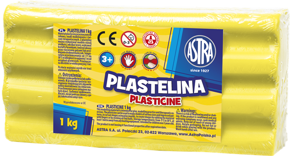 Plastelina 1Kg Cytryna Astra AS303111004