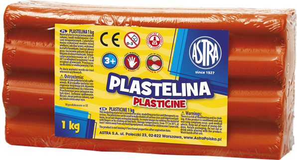 Plastelina 1Kg Czerwona Astra AS303111006