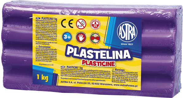 Plastelina 1Kg Fioletowy Astra AS303111010