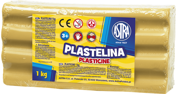 Plastelina 1Kg Jasna Brązowa Astra AS303111020