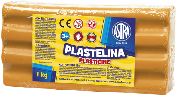 Plastelina 1Kg Pomarańczowa Astra AS303111005