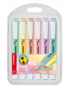 Zakreślacz Stabilo Swing Cool Pastel Kpl /6szt/ 275/6-08