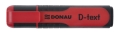 Zakreślacz Donau D-Text Czerwony 7358001PL-04
