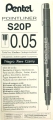 Cienkopis Kreślarski Pentel 0,5 Polintliner Czarny S20P-5A