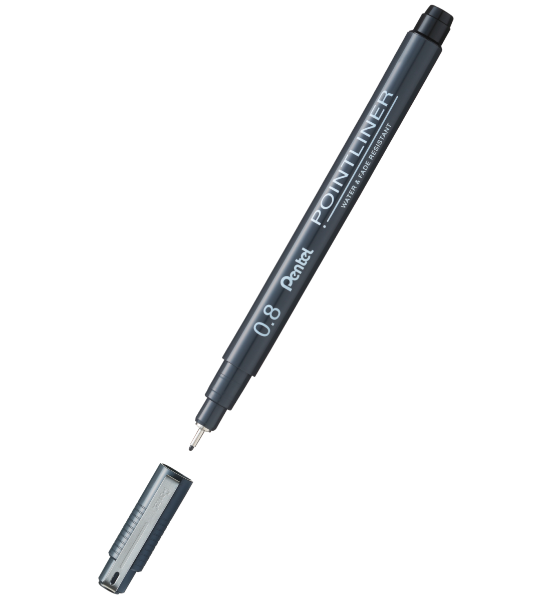 Cienkopis Kreślarski Pentel 0,8 Polintliner Czarny S20P-8A