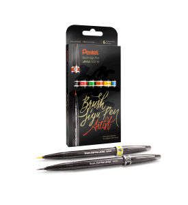 Pisak Brush Sign Pen Pentel SESF30C-ST6ABDFGS-PL