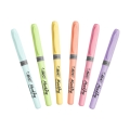 Zakreślacz BIC Highlighter GRIP Pastelowe Blister 6szt 992561