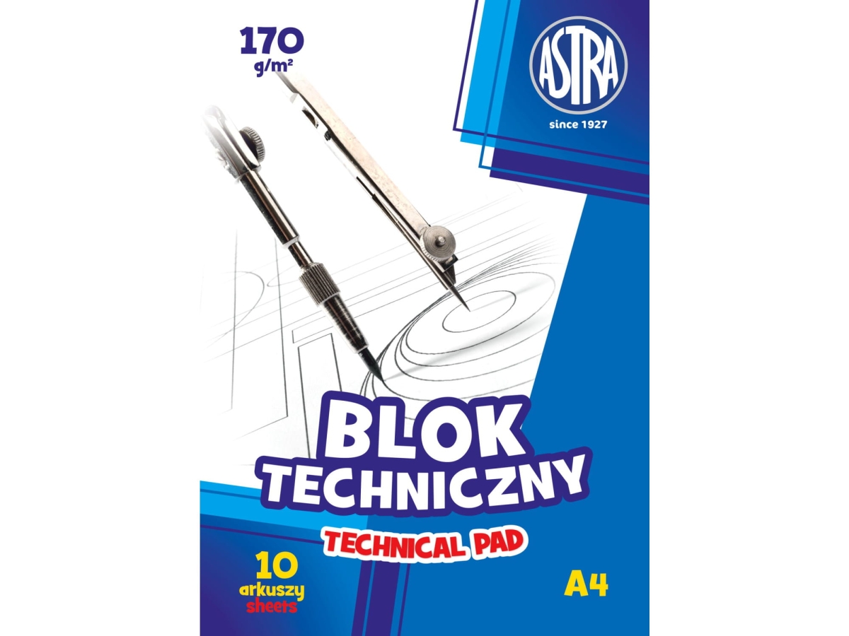 Blok Techniczny Astra A4 170g