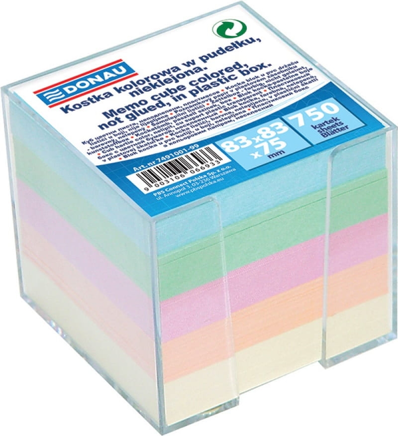 Kostka Luz Kolor W Pojemniku 83x83x75mm Donau