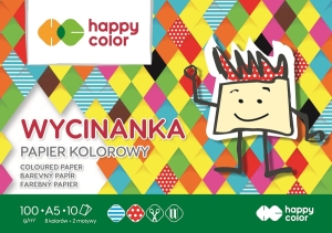 Blok Wycinanka A5 100g 10 Arkuszy Happy Color