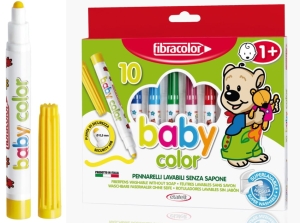 Pisaki Fibracolor Baby Color 10 Kolorów Dla Dzieci od +1 