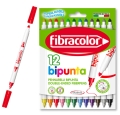 Pisaki Fibracolor Bipunta /12szt/ Dwustronne 584BP12E