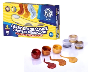 Farby Metalowe Astra 6 Kolorów 10ml