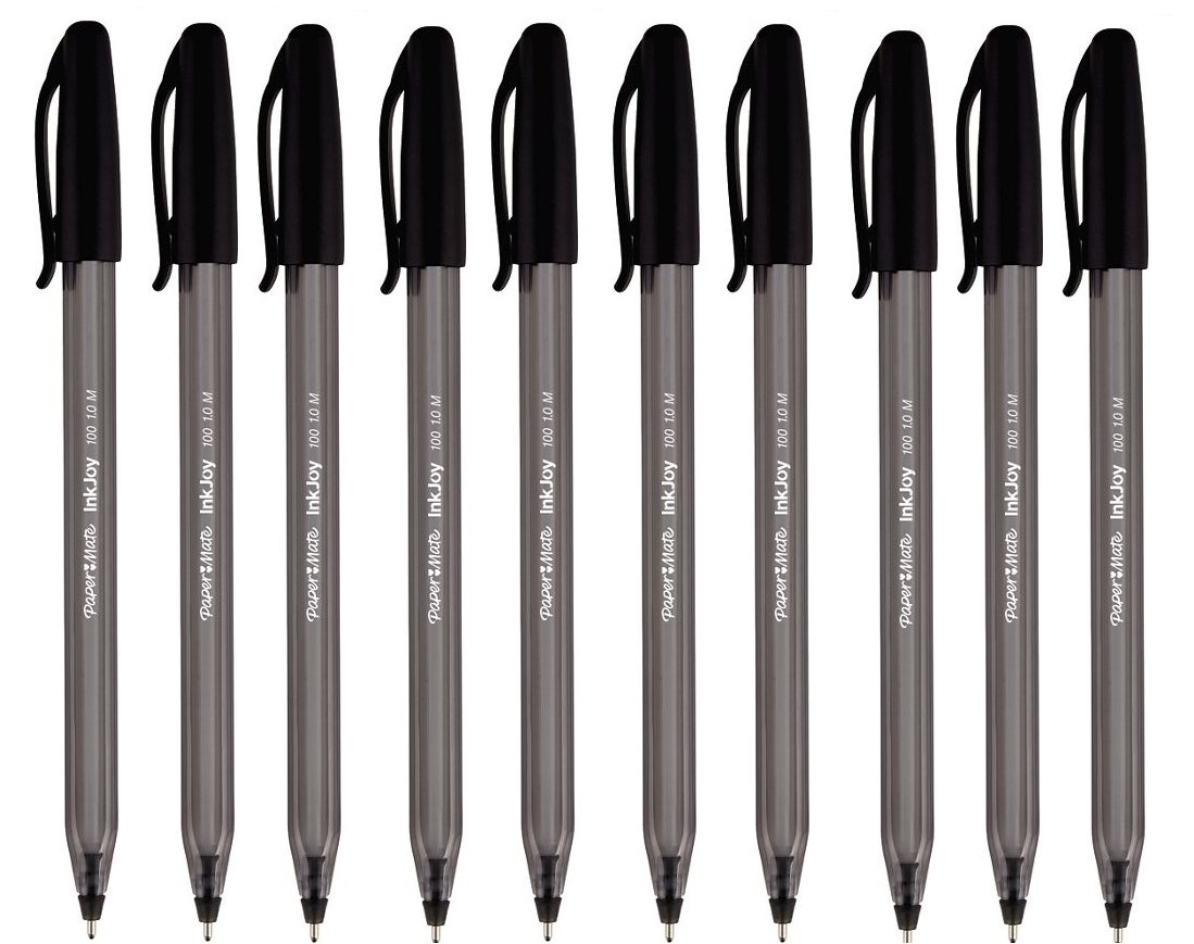 Długopis Paper-Mate Inkjoy 100 Czarny 10 sztuk