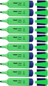 Zakreślacz Marker Toma Mistral Zielony 10 Sztuk